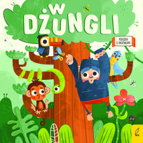 W dżungli. Książka z okienkami 