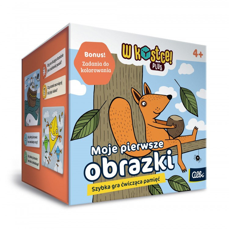 W Kostce! Plus - Moje pierwsze obrazki, gra, Albi, gra planszowa