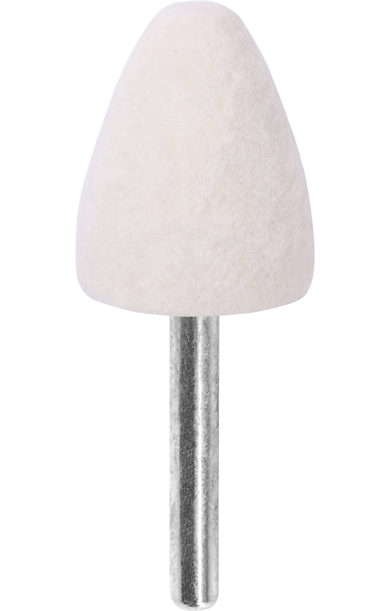 JUFISTO TRZPIEŃ FILCOWY POLERSKI STOŻKOWY 30mm x 50mm NA WIERTARKĘ