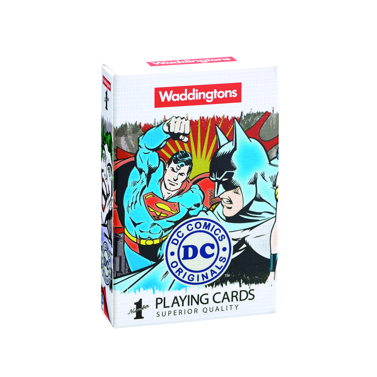Waddingtons NO.1 DC Superheroes Retro, karty do gry, Winning Moves