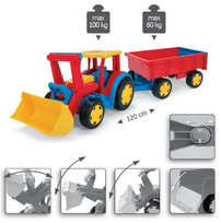 Wader, Gigant traktor z ładowarką i przyczepą, pojazd