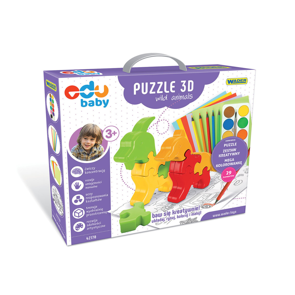 Wader, puzzle 3D Wild Animals