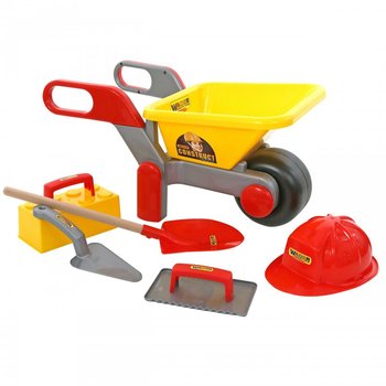 Wader, taczka z akcesoriami budowniczymi - Wader Quality Toys