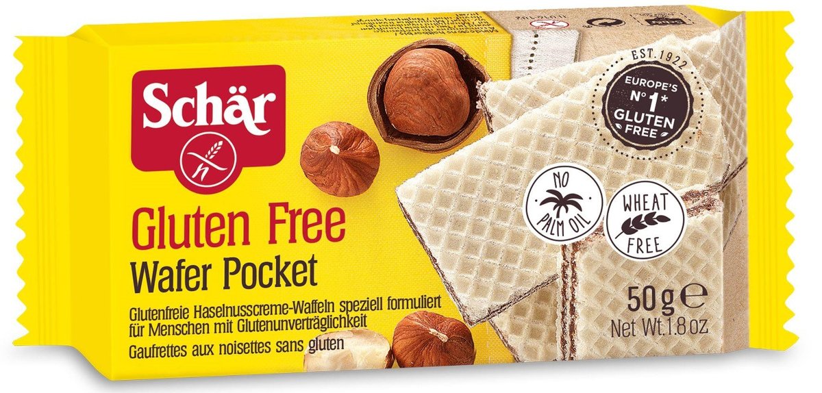 WAFELKI ORZECHOWE WAFER POCKET BEZGLUTENOWE 50 g SCHAR Schar