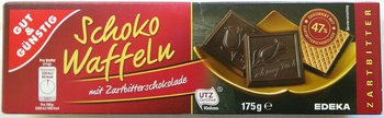 Wafelki W Gorzkiej Czekoladzie G&G Z Niemiec - G&G