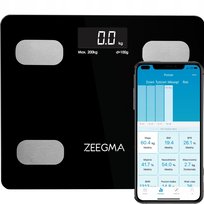 WAGA ANALITYCZNA SPORTOWA ŁAZIENKOWA SMART CZARNA 17w1 iOS Android ZEEGMA