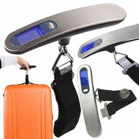 WAGA BAGAŻOWA PODRÓŻNA HAKOWA TURYSTYCZNA LOTNICZA RĘCZNA LCD DO 50KG Lewer