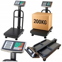 Waga Elektroniczna LCD Platformowa Magazynowa Dokładność do 20g 200kg lean
