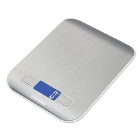 Waga elektryczna Grifema srebrny, kuchenna z ekranem LCD, 21x17x3 cm 270 gr