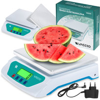 Waga Elektryczna Sklepowa Magazynowa Wyświetlacz 30Kg / 2G Licząca Sztuki VASERO
