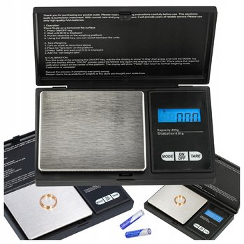 Waga jubilerska precyzyjna elektroniczna mini wyświetlacz LCD 200g 0,01g - Nice Stuff