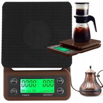 Waga Kuchenna Do Parzenia Kawy Elektroniczna Dokładna Stoper Tara 5Kg 0,1G