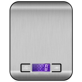 Waga Kuchenna Elektroniczna Lcd Do 10 Kg Srebrna Precyzyjna - Inny producent