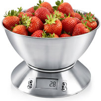 Waga kuchenna stalowa z misą elektroniczna 5 kg, 2,2 l