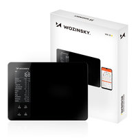 Waga kuchenna Wozinsky WIK-16 inteligentna z wyświetlaczem cyfrowym Bluetooth aplikacja - czarna Wozinsky
