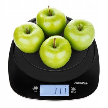 Waga kuchenna z misą 1,4L LCD Precyzyjna 5kg/1g Czarna Mesko - Mesko