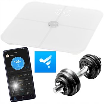 Waga łazienkowa Analityczna Sportowa 12 Parametrów FitGo Android iOS Smart - inna (Inny)