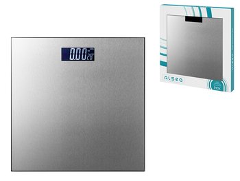 Waga łazienkowa elektroniczna INOX 30 x 30 cm max obciążenie 180 kg stal nierdzewna satynowana szkło hartowane - Galicja