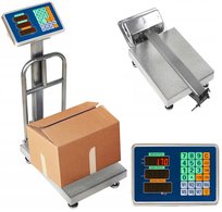 WAGA MAGAZYNOWA SKLEPOWA ELEKTRONICZNA PLATFORMOWA LCD 150KG DO MAGAZYNU Inna marka