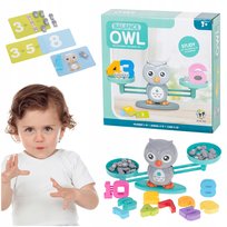 Waga Szalkowa Zabawka Edukacyjna Dla Dzieci Madra Sowa Nauka Liczenia