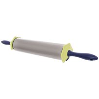 Wałek do ciasta ORION regulowany - 50 cm srebrny nieprzywierający z przystawkami 2/4/6/8 mm do ciastek pierogów zmywarka