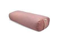wałek do jogi, bolster, wałek z łuską gryki - różowy