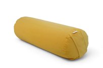 wałek do jogi, bolster, wałek z łuską gryki - żółty