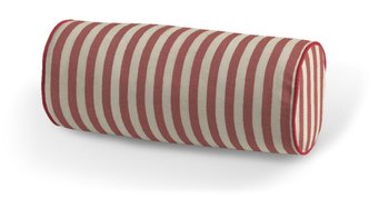 Wałek prosty DEKORIA Quadro, pasy, czerwono-białe, 40x16 cm - Dekoria
