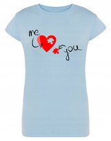 Walentynki Prezent T-shirt damski Ty Ja Miłość S