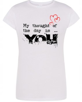 Walentynki T-Shirt damski nadruk Myślę o Tobie XXL - Inna marka