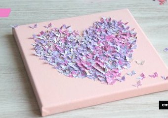 Walentynkowe serce z motyli - stwórz obraz uskrzydlonej miłości