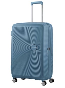 Walizka duża poszerzana American Tourister Soundbox - stone blue - American Tourister