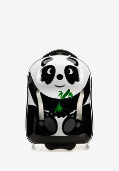 Walizka dziecięca z ABS-u zwierzak czarno - biała - WITTCHEN