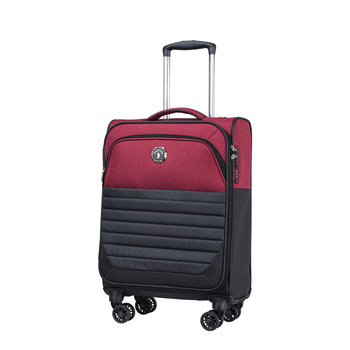 Walizka Kabinowa Materiałowa Miękka Na Kółkach PUCCINI Czerwona EM50710C - PUCCINI