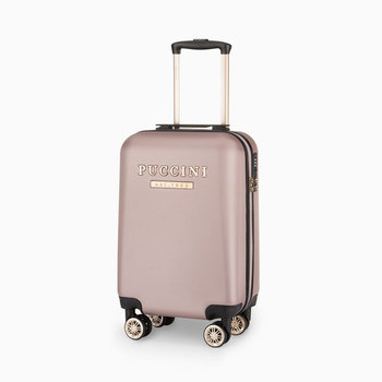 Walizka Kabinowa Podróżna Mała Na Kółkach Twarda PUCCINI Różowa ABS017C-3C - PUCCINI