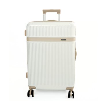 Walizka kabinowa podróżna mała Solier Nokiro 20' S - śmietankowy - Solier