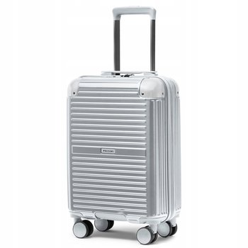 Walizka Kabinowa Podróżna Twarda Narożniki ALU Srebrna PUCCINI PC034C-4C - PUCCINI