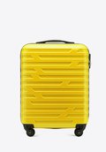 Walizka kabinowa z ABS-u w geometryczny deseń żółta - WITTCHEN