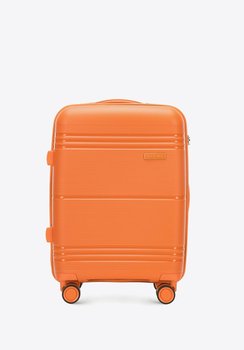 Walizka kabinowa z polipropylenu jednokolorowa pomarańczowa - WITTCHEN