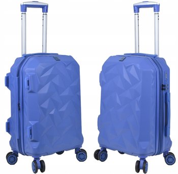 Walizka kabinowa z poszerzeniem SUNBAG - MODEL CRYSTAL kolor niebieski - SunBag