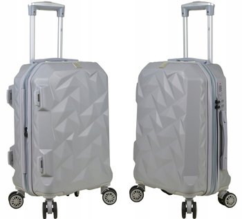 Walizka kabinowa z poszerzeniem SUNBAG - MODEL CRYSTAL kolor szary - SunBag