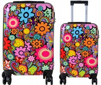 Walizka mała kabinowa SUNBAG kwiatki 32 litry