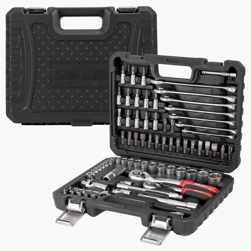 Walizka narzędziowa zestaw narzędzi kluczy 4-22mm 82el