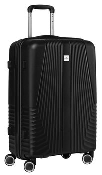 Walizka podróżna duża twarda ABS bagaż na kółkach premium Peterson mocna czarna - Peterson