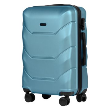 Walizka podróżna średnia Wings Peacock 3.0 z poszerzeniem 24" TITAN BLUE - Wings