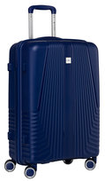 Walizka podróżna twarda ABS na kółkach średnia bagaż mocna premium Peterson granatowa