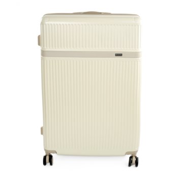 Walizka podróżna twarda duża Solier Nokiro 28' XL - ciemny beż - Solier