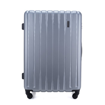 Walizka Podróżna Twarda Średnia Stl902 Srebrna 58L - Solier Luggage