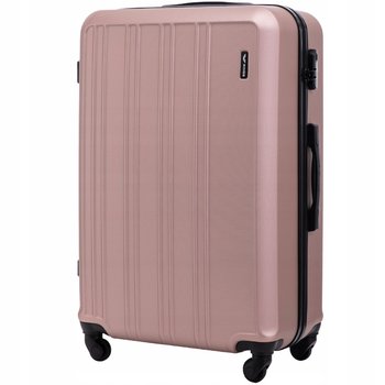 WALIZKA PODRÓŻNA XXL na 4 kółkach DUŻA z zamkiem szyfrowym TWARDA ABS WINGS - Wings