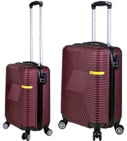 Walizka poliwęglan kabinowa firmy SunBag model LIBRA kolor bordowy